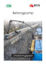 Utbildningsplan för Betongpump