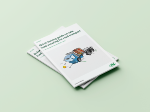 Quick lashing guide on safe load securing for road transport